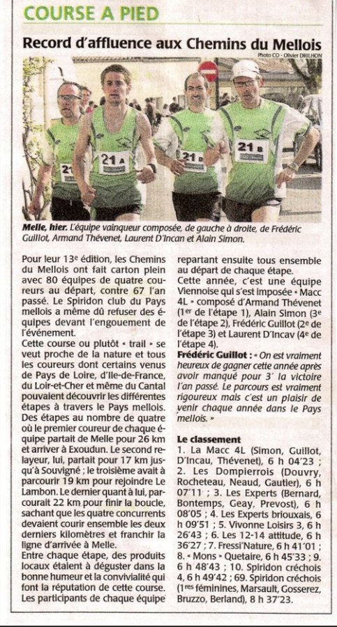 Les chemins du Mellois de 2010