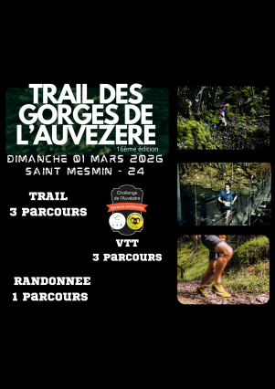 Trail des gorges de l'Auvezere à SAINT MESMIN (24)