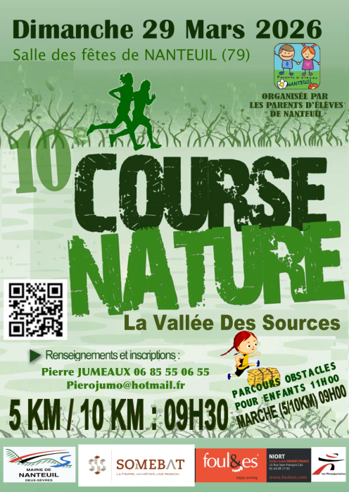Trail de la Vallée des Sources à NANTEUIL (79)