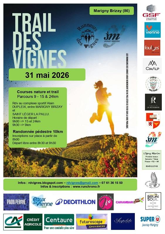 TRAIL DES VIGNES à MARIGNY BRIZAY
