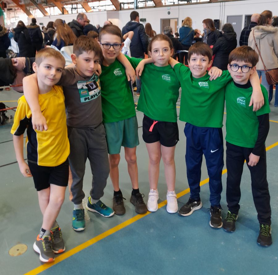 Les poussins avec leurs médailles